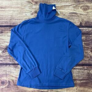 Allison Britney Light Blue Long Sleeve Turtleneck - Size Large